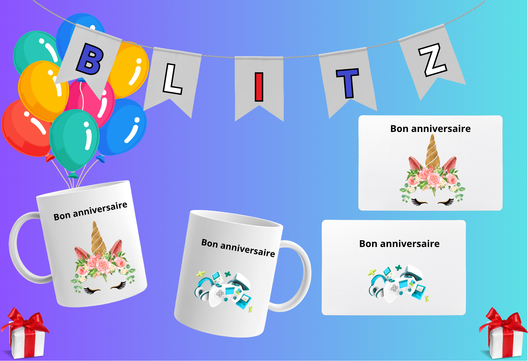 Objets et accessoires anniversaires