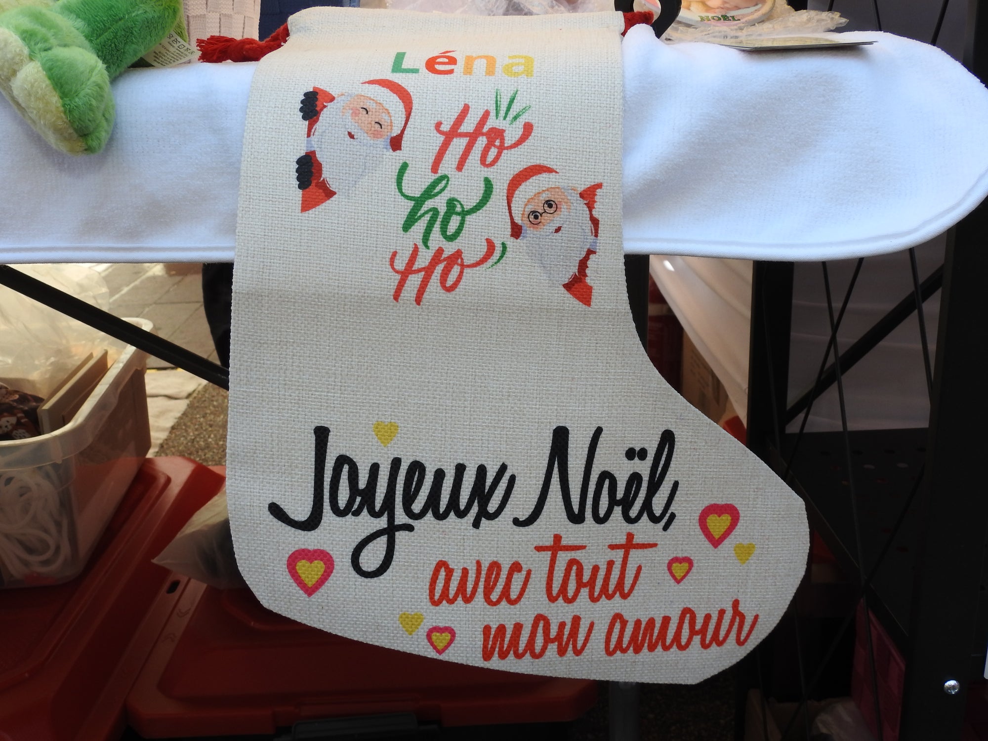 🎄 Chaussette de Noël “Plaisirs suspendus”