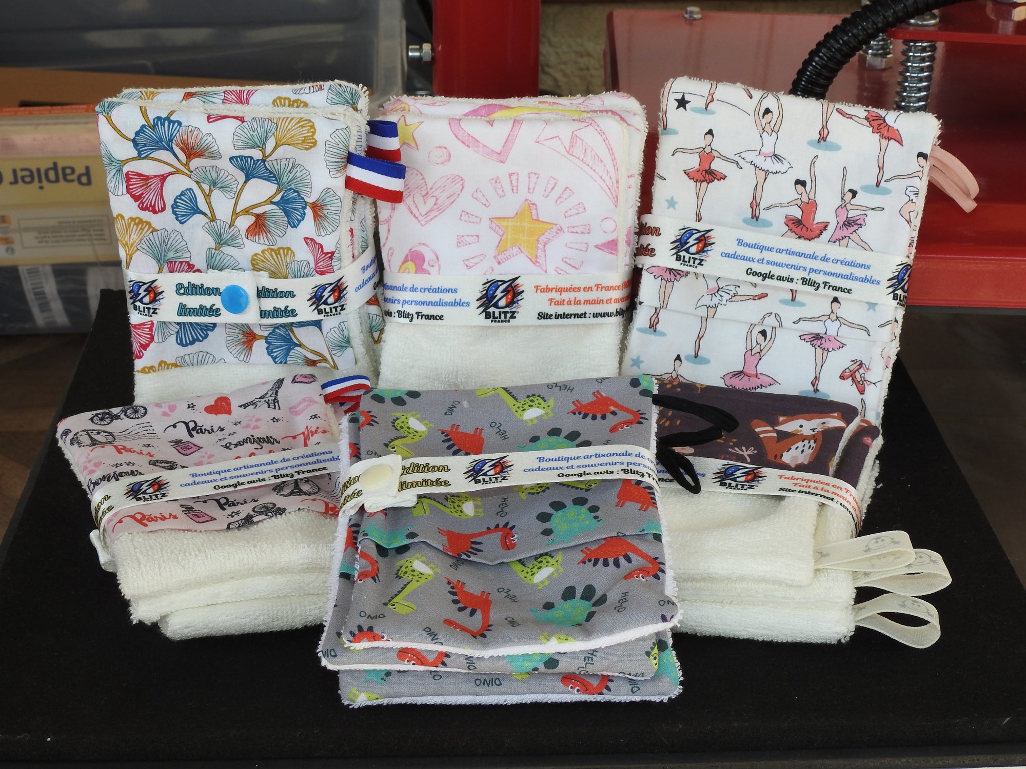 Lot de 3 gants personnalisés “Début d'autonomie”
